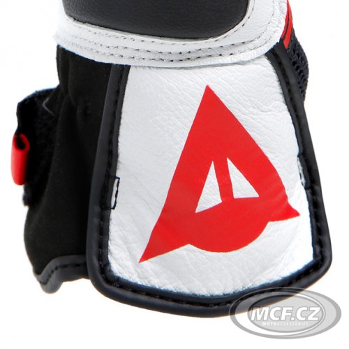 Moto rukavice DAINESE MIG 3 UNISEX černo/bílo/lava červené