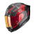 Motorcycle helmet SCORPION EXO-1500 CARBON AIR PLATTED black/red