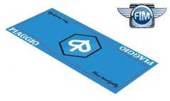 Koberec pod moto 80x200cm PIAGGIO modrý 1901