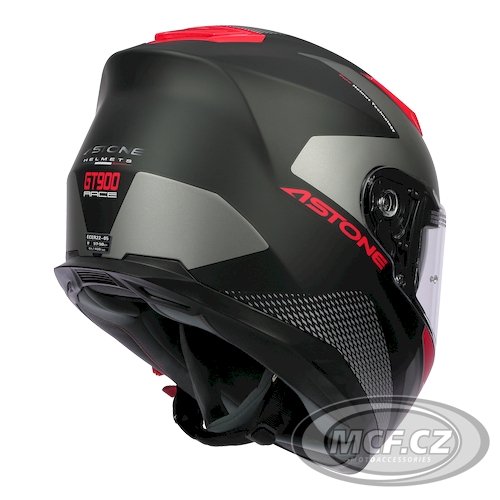 Moto přilba ASTONE GT900 RACE matná neonově červeno/černá