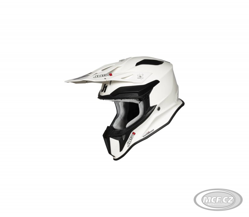Moto přilba JUST1 J18 SOLID bílá