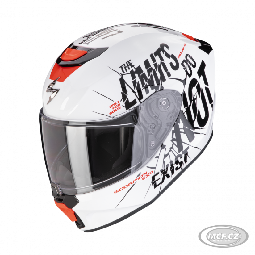 Dětská moto přilba SCORPION EXO-JNR AIR BOUM bílo/černá