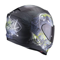 Motorcycle helmet SCORPION EXO-520 EVO AIR MELROSE matt black/neon yellow