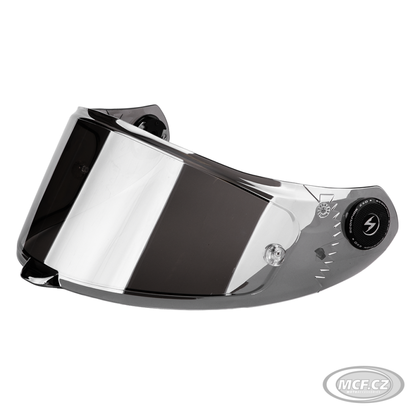 Plexi SCORPION EXO-RACE AIR zrcadlové stříbrné KDS-F-04