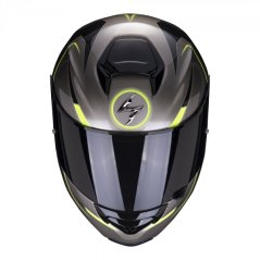 Moto přilba SCORPION EXO-3000 AIR CREED titanovo/černo/neonově žlutá