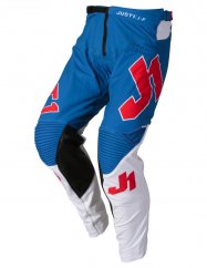 Moto kalhoty JUST1 J-FLEX ADRENALINE červeno/modro/bílé