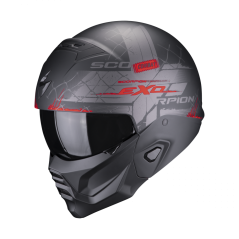 Motorcycle helmet SCORPION EXO-COMBAT II XENON matt black/red