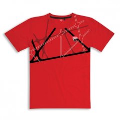 Triko DUCATI GRAPHIC NET červené 98769907