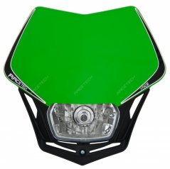 Maska na moto RACETECH V-FACE zelená