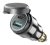 DIN adaptér INTERPHONE s 1xUSB a 1xUSB-C výstupem pro motocykly, černý