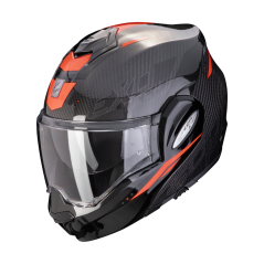 Moto přilba SCORPION EXO-TECH EVO CARBON ROVER černo/červená
