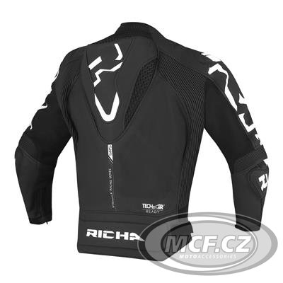 Moto bunda RICHA STRADALE černo/bílá kožená