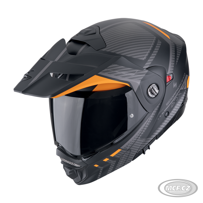 Motorcycle helmet SCORPION ADX-2 LEWIS matte black/orange