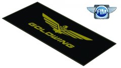 Koberec pod moto 80x250cm HONDA GOLDWING černo/žlutý 401