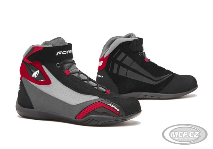 Moto boots FORMA GENESIS black/grey/bordeaux