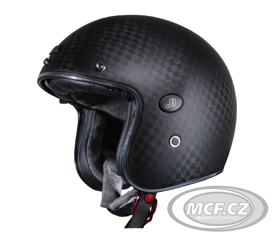 Moto přilba JUST1 J-STYLE CARBON solid matná černá