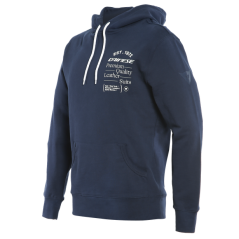 Mikina DAINESE PADDOCK HOODIE iris černo/bílá