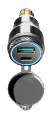 Interphone DIN USB a USB-C - nabíjecí adaptér na motorku
