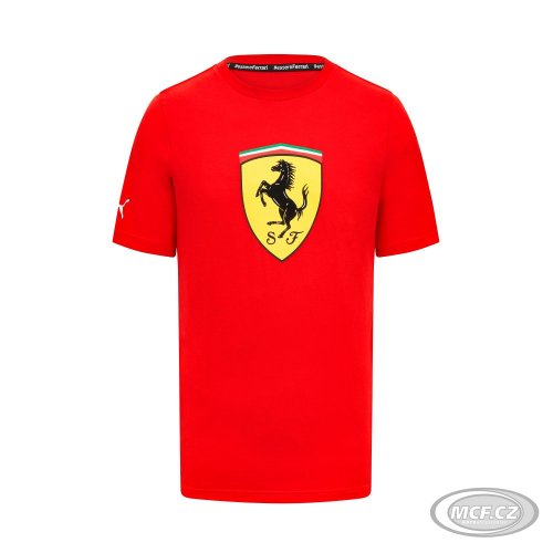 Triko Ferrari Large Shield F1 červené 701223481-001