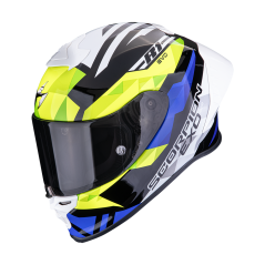 Motorcycle helmet SCORPION EXO-R1 EVO II AIR VALERE black/blue/neon yellow