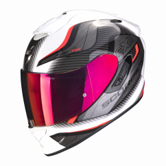 Moto helmet SCORPION EXO-1400 EVO AIR ATTUNE white/red