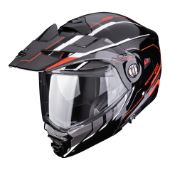 Moto přilba SCORPION ADX-2 WALT černo/stříbrno/červená