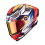 Moto přilba SCORPION EXO-RACE AIR KOBRA FIM2 modro/žluto/červená