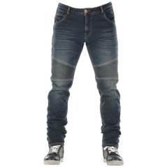 Kevlarové moto kalhoty OVERLAP CASTEL DIRT 2 JEANS modré