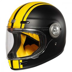 Retro helma na moto ORIGINE VEGA CUSTOM matná žluto/černá