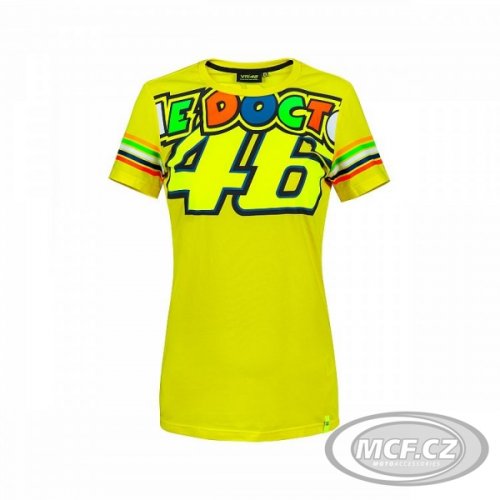 Dámské triko Valentino Rossi VR46 žluté 307001