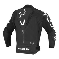 Motorcycle leather jacket RICHA STRADALE black/white