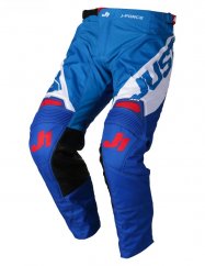Moto kalhoty JUST1 J-FORCE VERTIGO modro/bílo/červené
