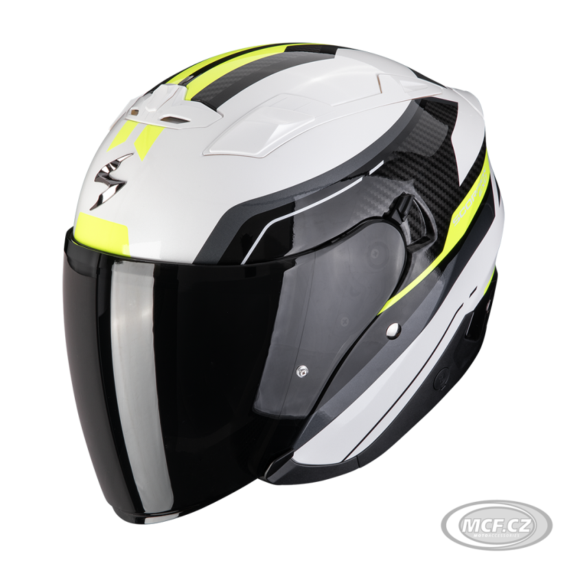 Moto přilba SCORPION EXO-230 HIPE bílo/černo/fluo žlutá