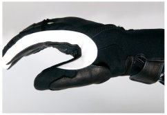 Moto rukavice V-QUATTRO GUZZO černo/bílé