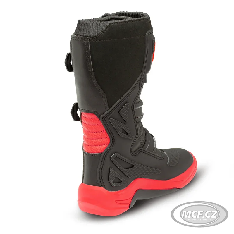 Dětské moto boty ELEVEIT X-PEAK černo/červené