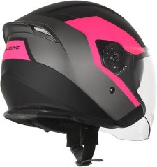 Moto přilba ORIGINE PALIO 2.0 + BLUETOOTH matná růžovo/černá