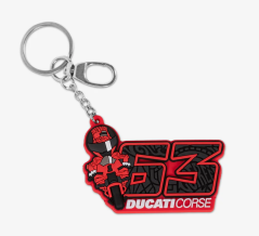 Klíčenka BAGNAIA 63 Ducati Corse červená 533303