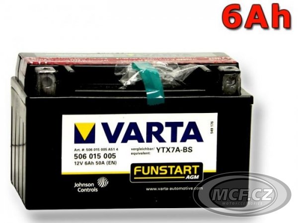 Moto baterie VARTA YTX7A-BS 12V 6Ah