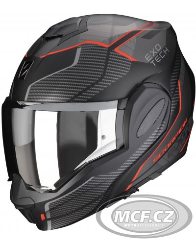Moto helmet SCORPION EXO-TECH EVO ANIMO matt black/red