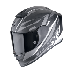 Moto přilba SCORPION EXO-R1 EVO CARBON AIR RUNNER matná černo/bílá
