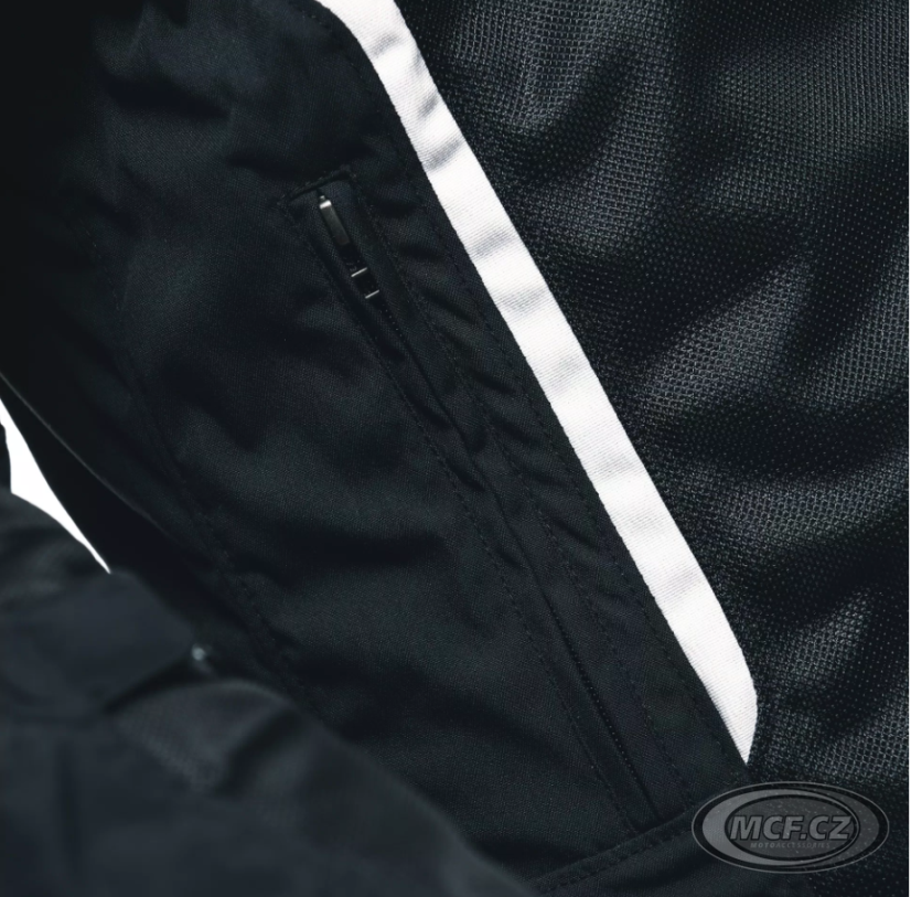 Moto bunda DAINESE AIR FRAME 3 TEX černo/bílá