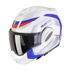 Moto přilba SCORPION EXO-TECH EVO PRO ACUTI bílo/modro/červená