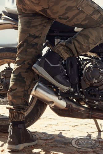Moto kalhoty RICHA APACHE army camo zkrácené