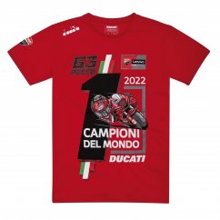 Triko DUCATI CELEBRATION PECCO BAGNAIA MotoGP 2022 červené 466007/98770914