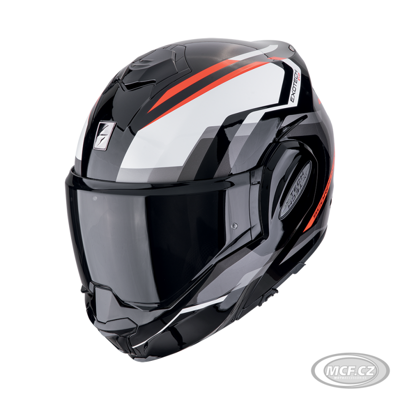 Moto přilba SCORPION EXO-TECH EVO FURIO černo/červená
