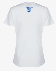 Dámské triko VR46 Flames bílé 504206