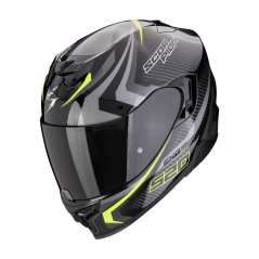 Motorcycle helmet SCORPION EXO-520 EVO AIR TERRA black/silver/neon yellow