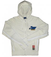 Dámská mikina TM RACING s kapucí bílá 95215