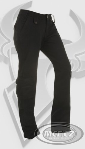 Dámské kevlarové moto kalhoty BULL-IT CARGO LASER4 černé