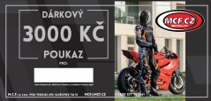 Papírová dárková poukázka v hodnotě 3000 Kč